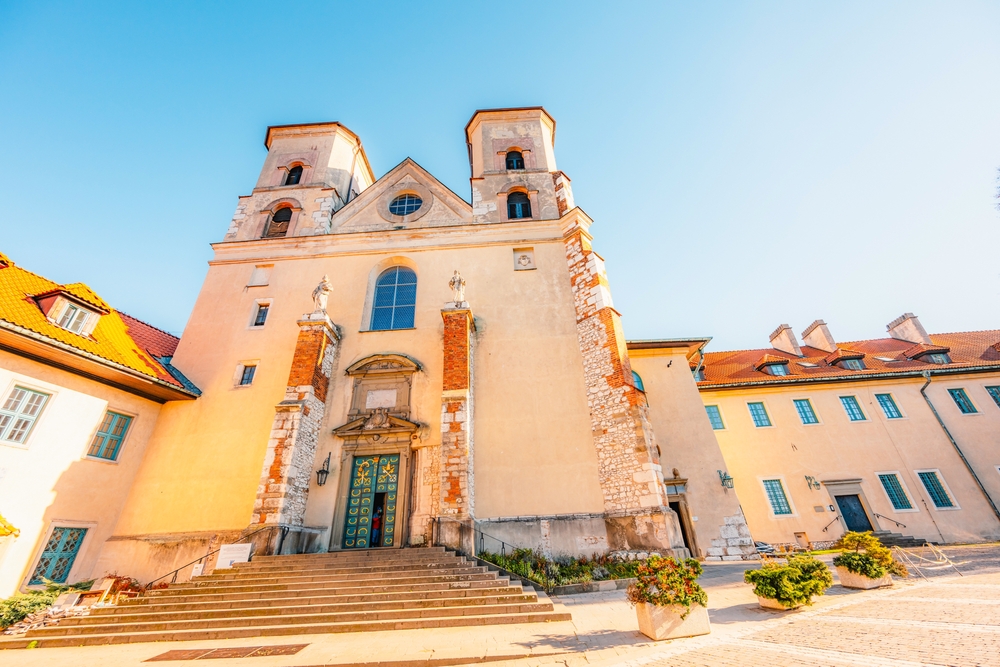 L'abbazia benedettina di Tyniec sulla scogliera sopra la Vistola