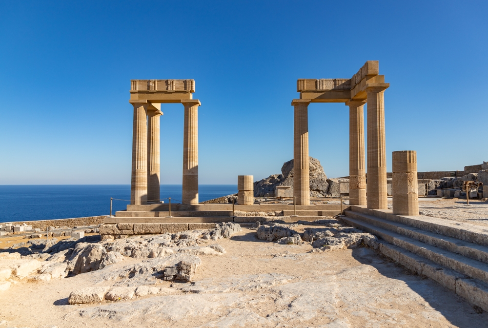 Il portico ellenistico sull'acropoli di Lindos