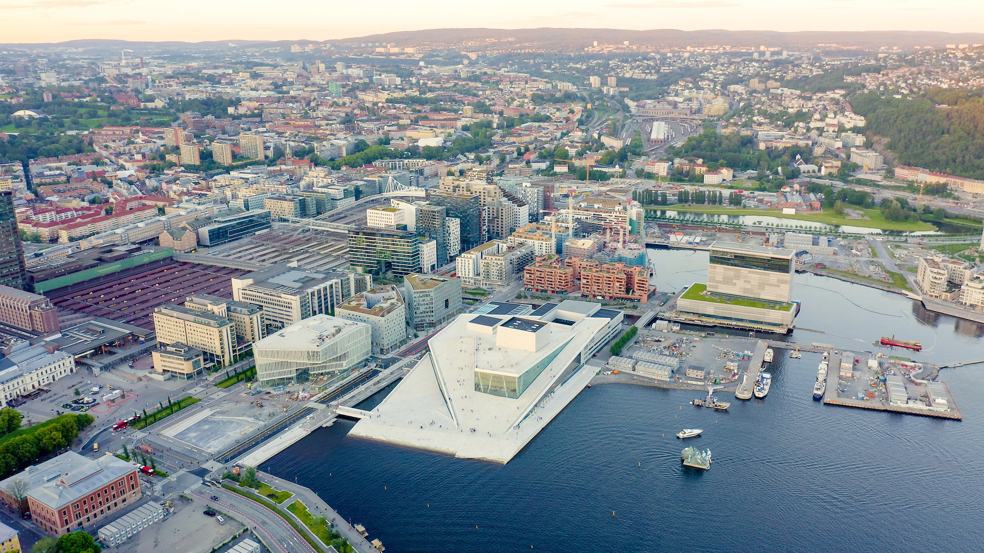 Bjørvika sul lungomare di Oslo