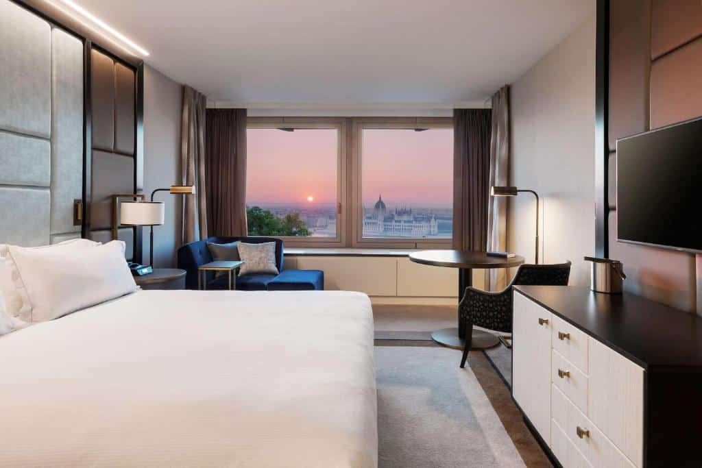 Camera con vista dell'Hilton Budapest
