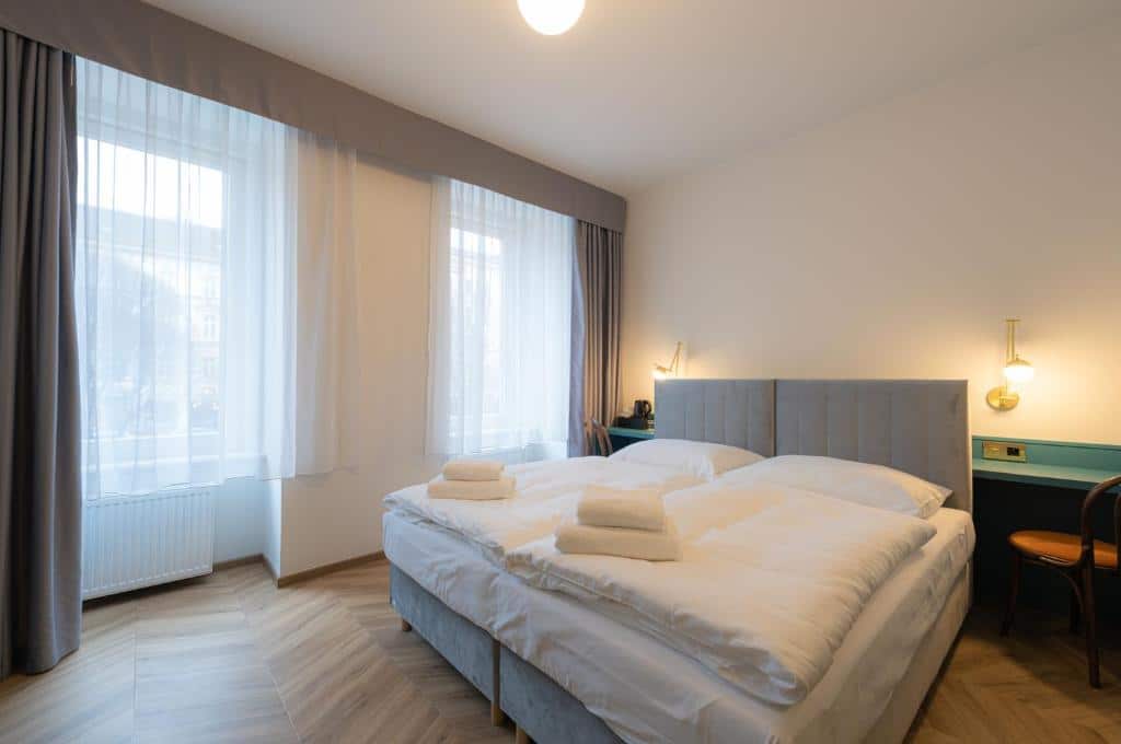Camera d'hotel nella zona di Vinohrady a Praga