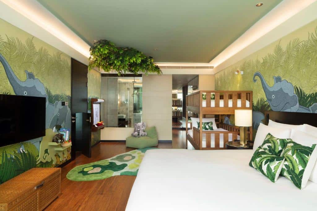 Camera familiare al Siam Kempinski Hotel Bangkok, ottimo hotel a Bangkok per famiglie con bambini