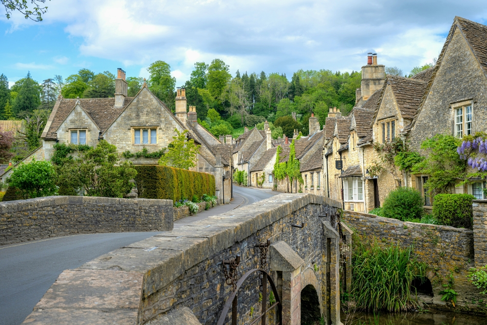 Case in pietra e il ponte a Castle Combe