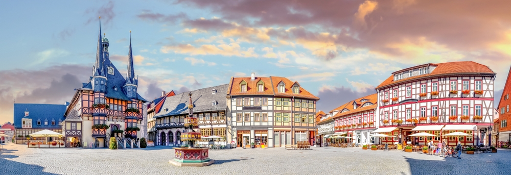 Centro storico di Wernigerode nello Harz