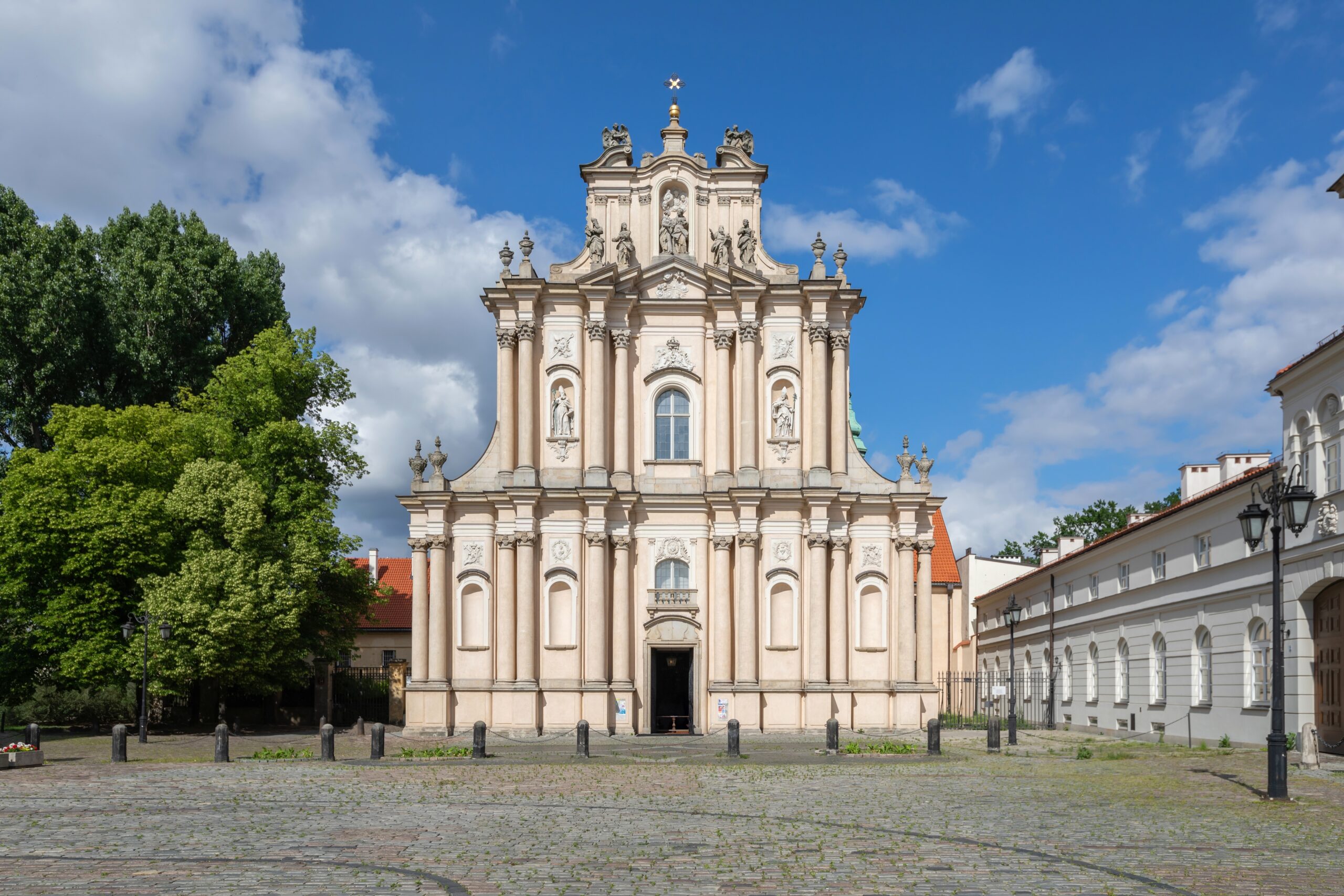 La Chiesa delle Visitandine su Krakowskie Przedmieście a Varsavia