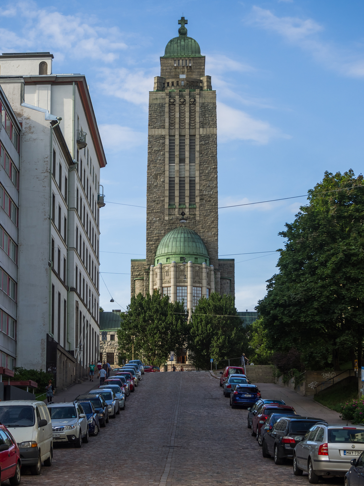 La Chiesa di Kallio che svetta sul quartiere di Kallio a Helsinki