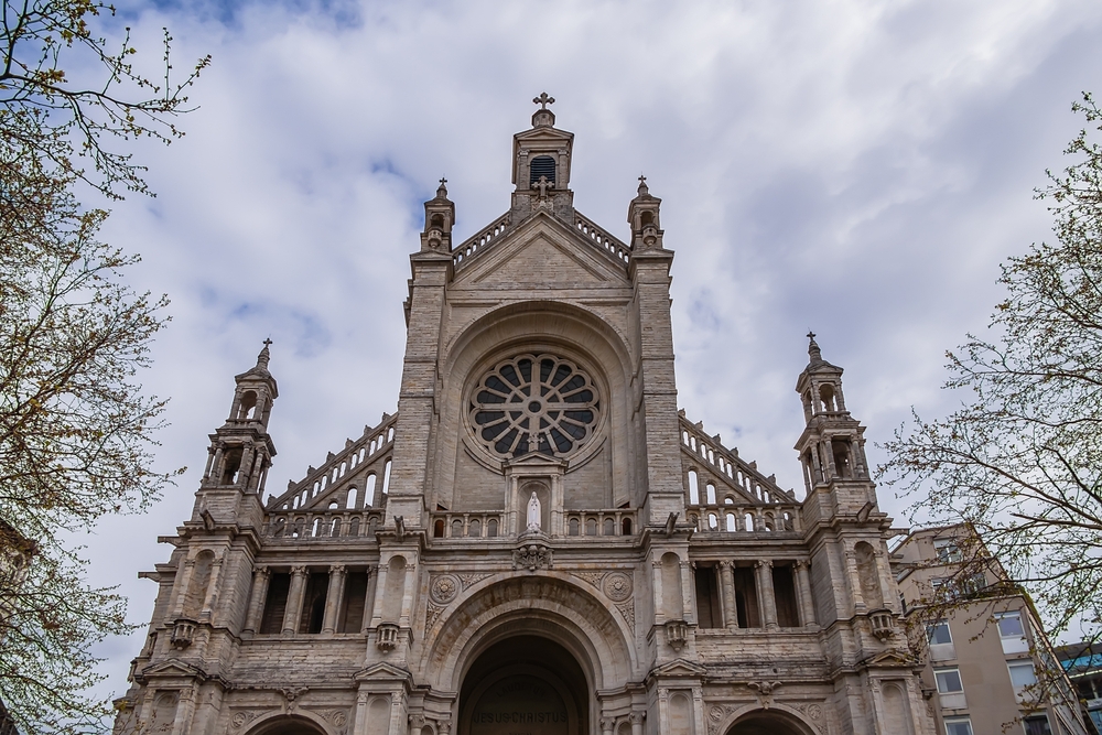 La chiesa di Sainte-Catherine in Place Sainte-Catherine a Bruxelles