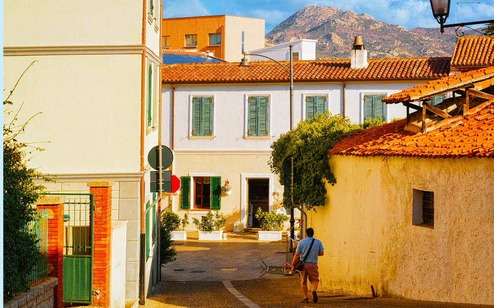Corso Umberto I nel centro storico di Olbia