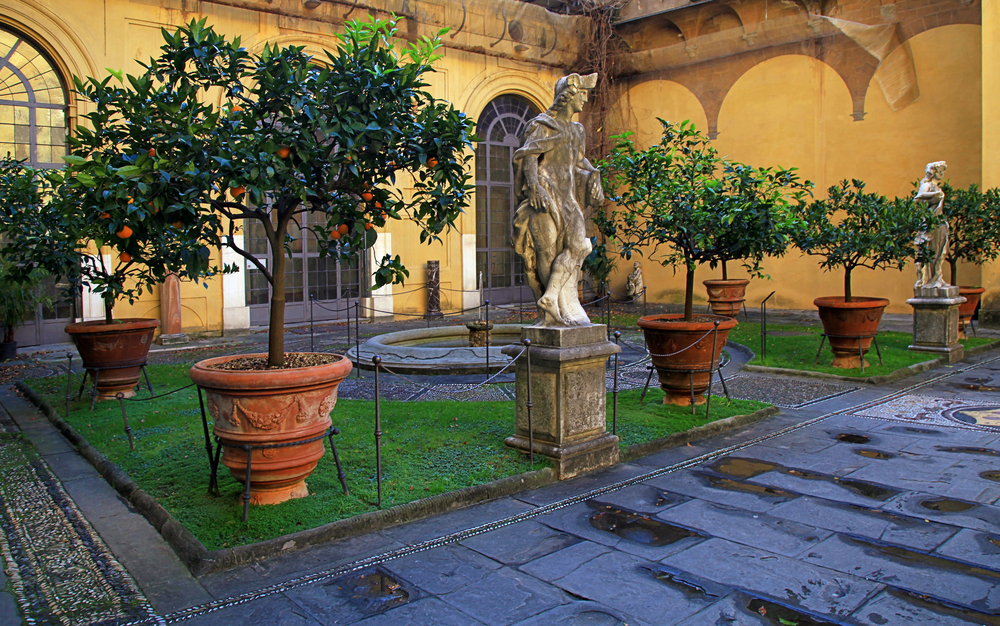 Il cortile di Palazzo Medici Riccardi a Firenze