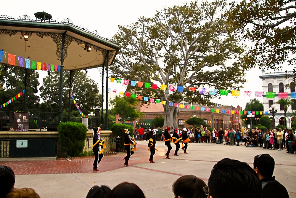 El Pueblo de Los Angeles vicino a Olvera Street a Downtown
