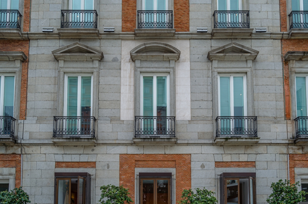La facciata del Museo Thyssen-Bornemisza a Madrid