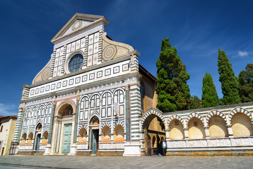 La facciata in marmo di Santa Maria Novella a Firenze