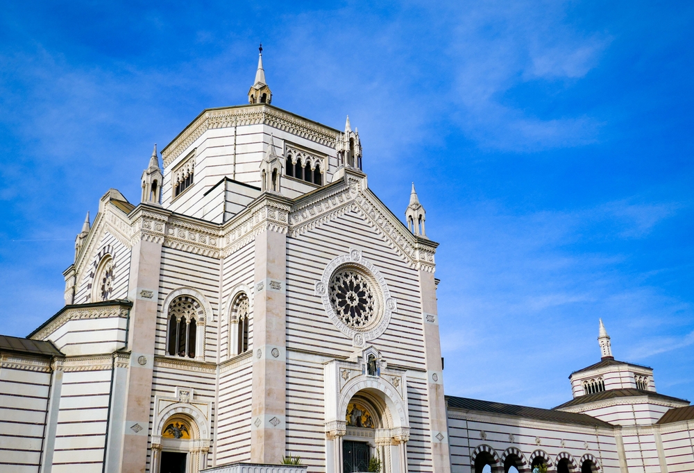 Il Famedio all'ingresso del Cimitero Monumentale di Milano