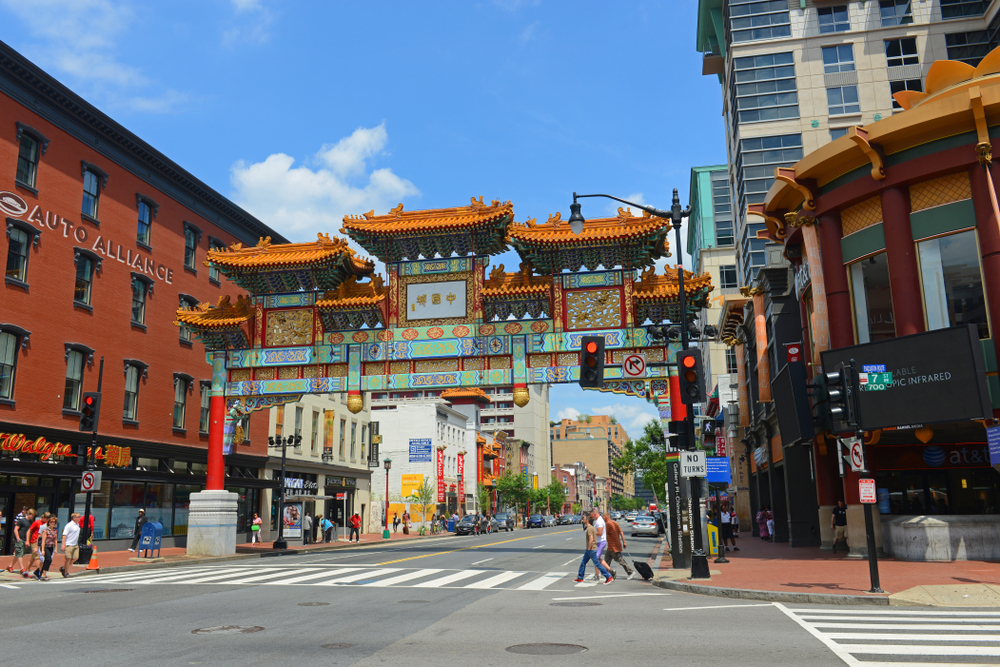 Il Friendship Archway sopra H Street a Chinatown, a Penn Quarter