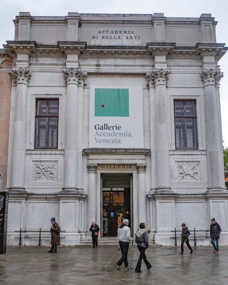 L'ingresso principale delle Gallerie dell'Accademia a Venezia
