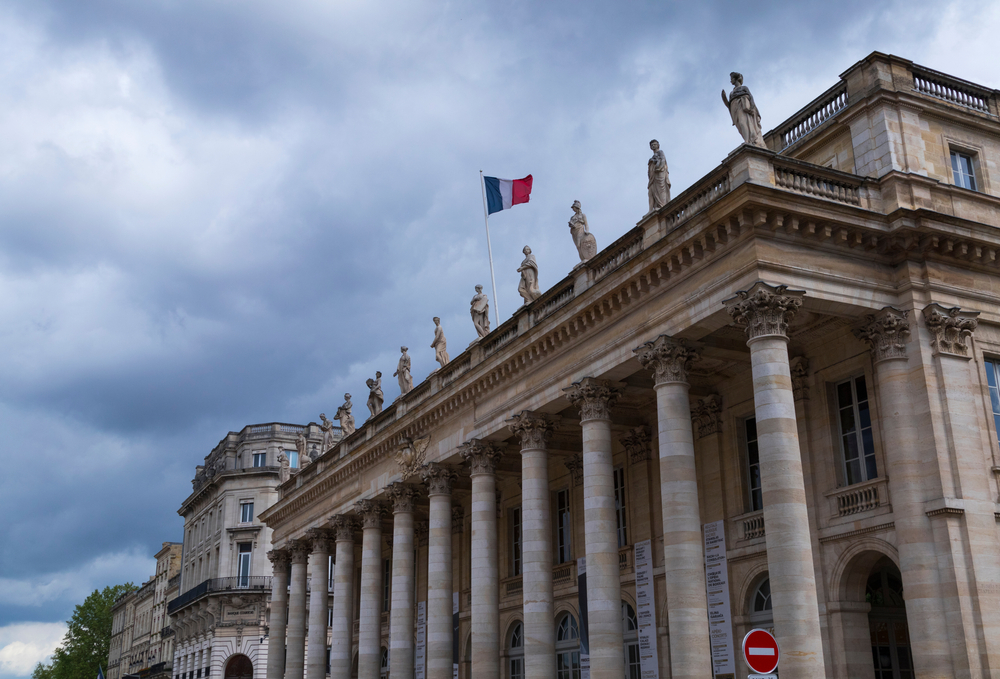 Il Grand Théâtre in Place de la Comédie a Bordeaux