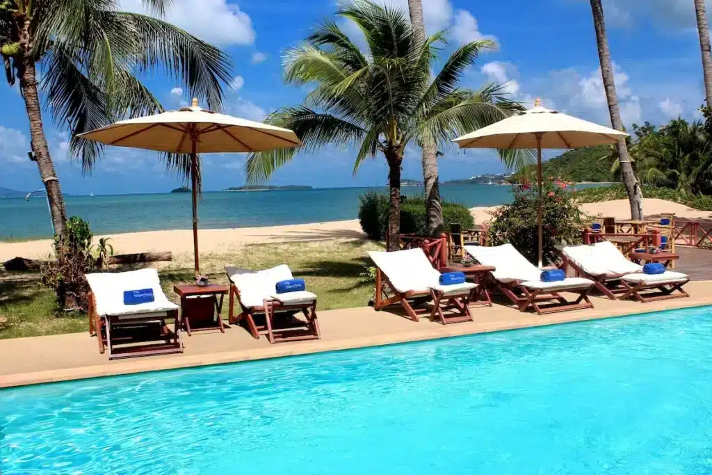 hotel sulla spiaggia al Fisherman's Village di Samui