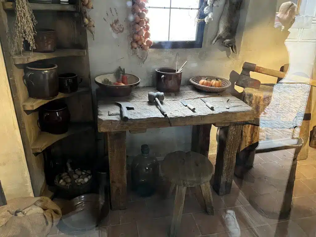 interno di un negozio nel Vicolo d'Oro