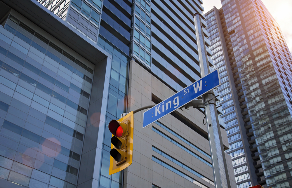 King Street nell'Entertainment District di Toronto