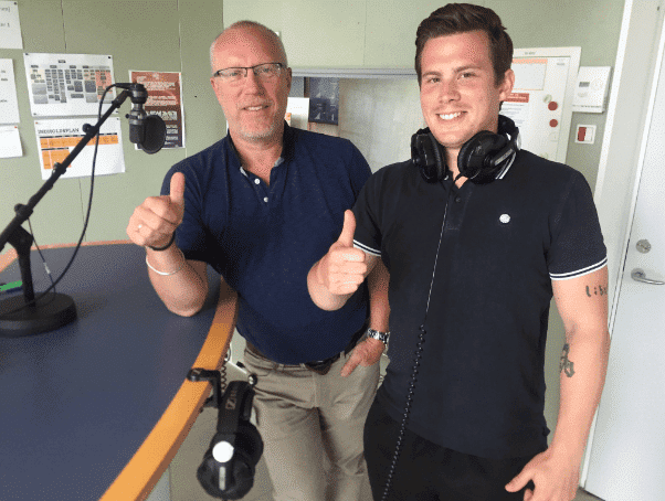 Kristoffer Fons alla radio nazionale danese