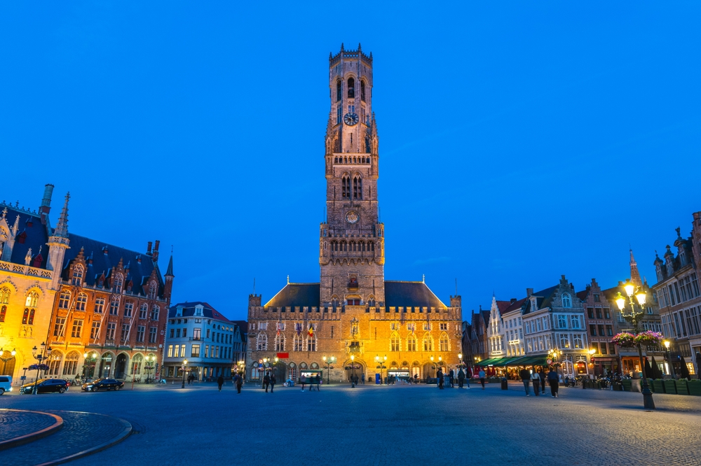 Markt e il Beffroi a Bruges
