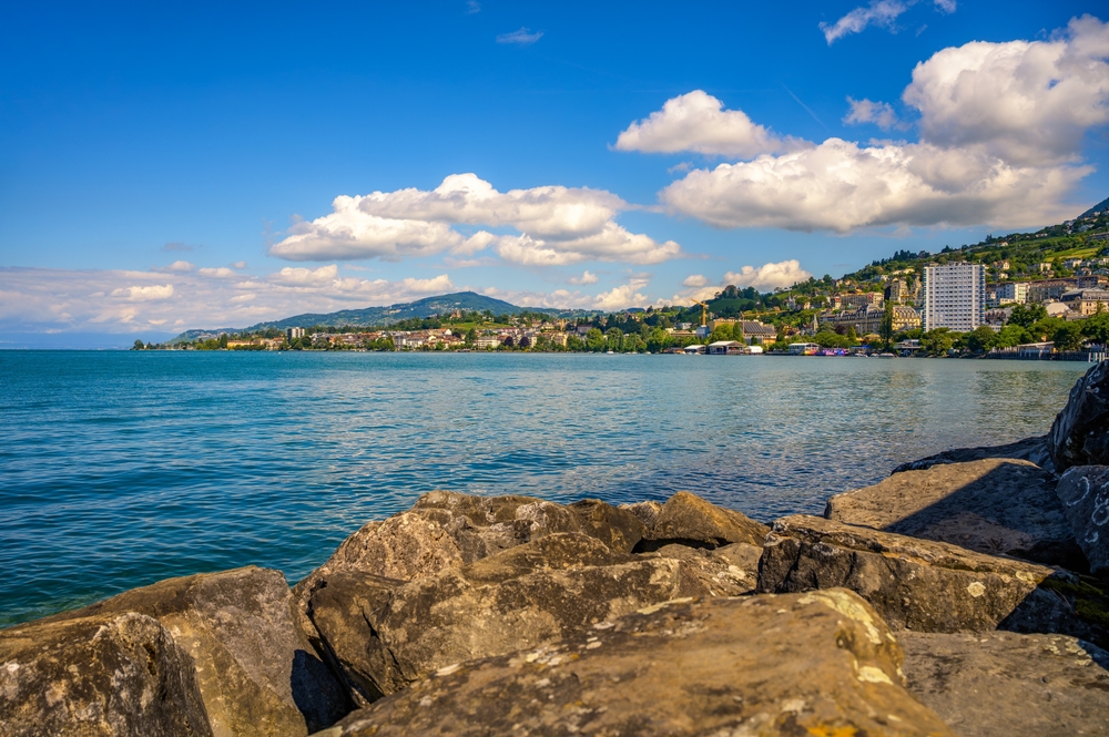 Montreux sul Lago di Ginevra in Svizzera