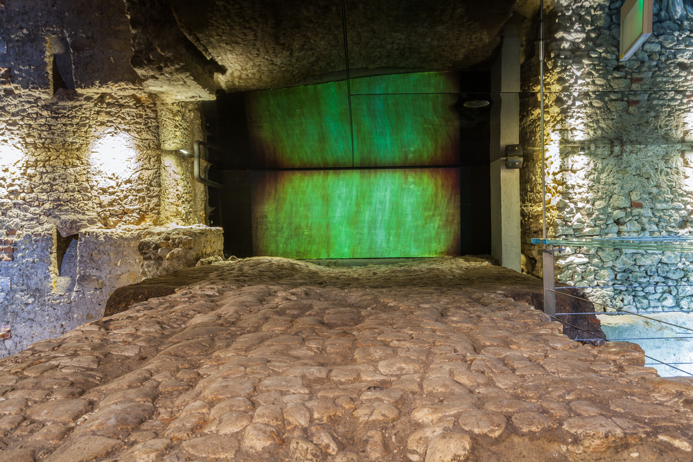 La mostra Rynek Underground sotto la piazza principale di Cracovia