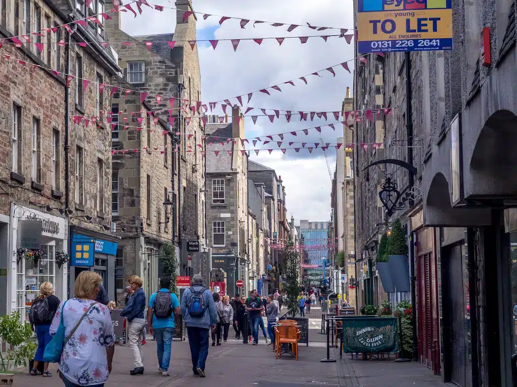 New Town, la zona migliore dove alloggiare a Edimburgo per lo shopping