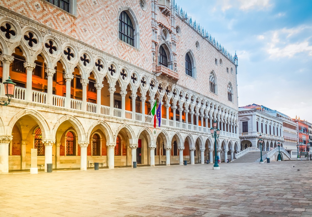 Palazzo Ducale e la riva di San Marco a Venezia