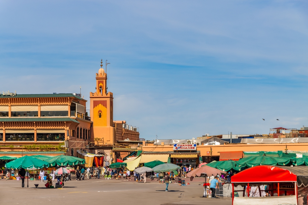 Piazza Jemaa el-Fna nella medina di Marrakech