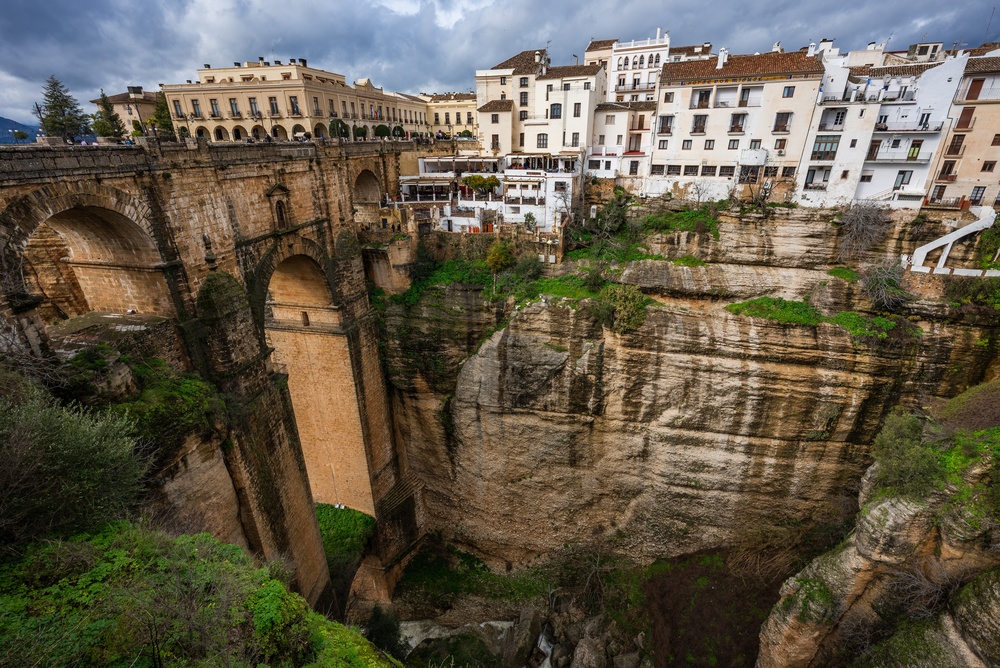 Il ponte Puente Nuevo sulla gola di El Tajo a Ronda