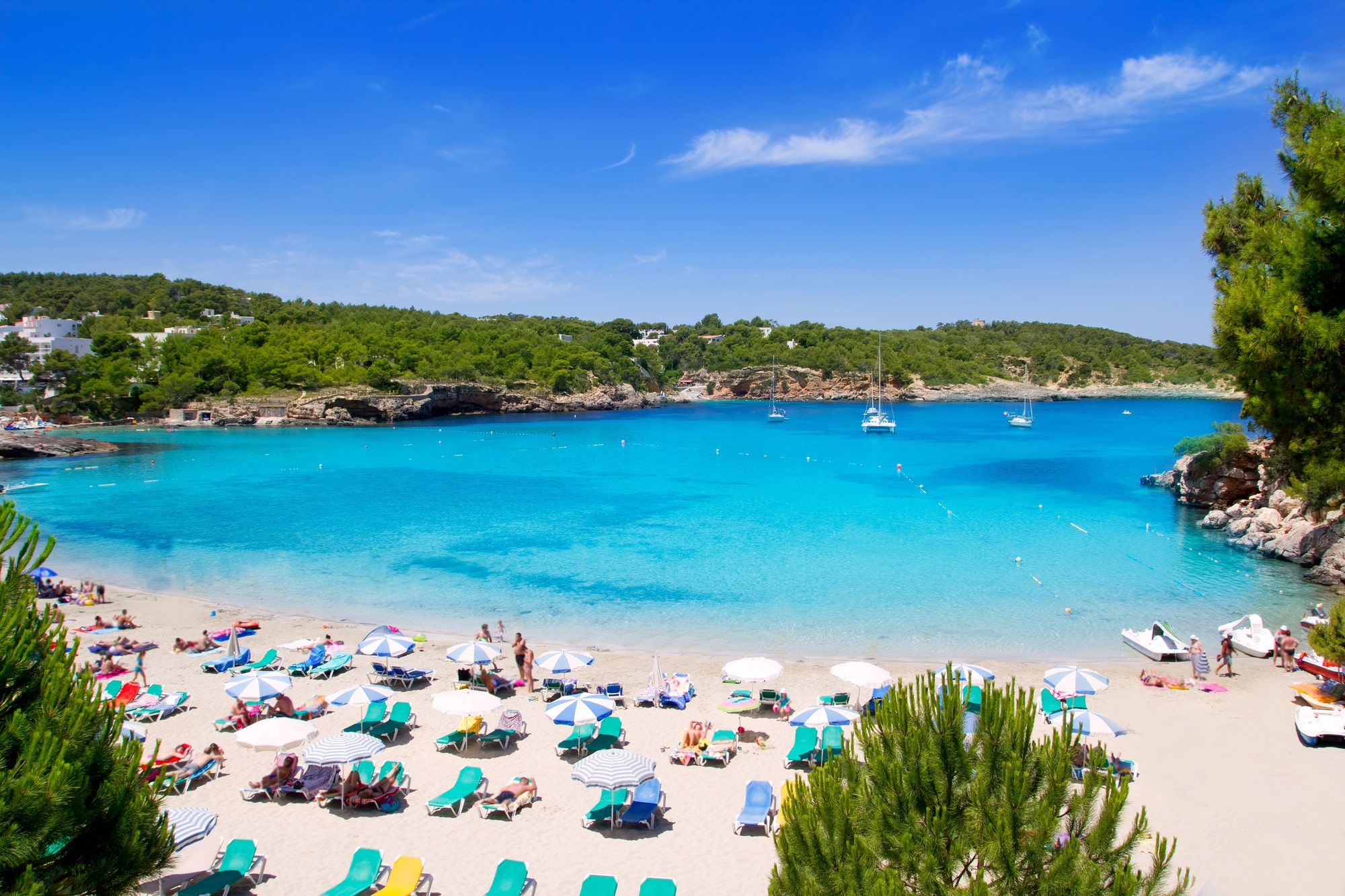 Portinatx nel nord di Ibiza