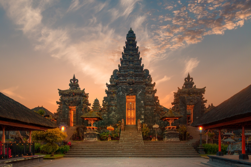 Pura Besakih sulle pendici del Monte Agung