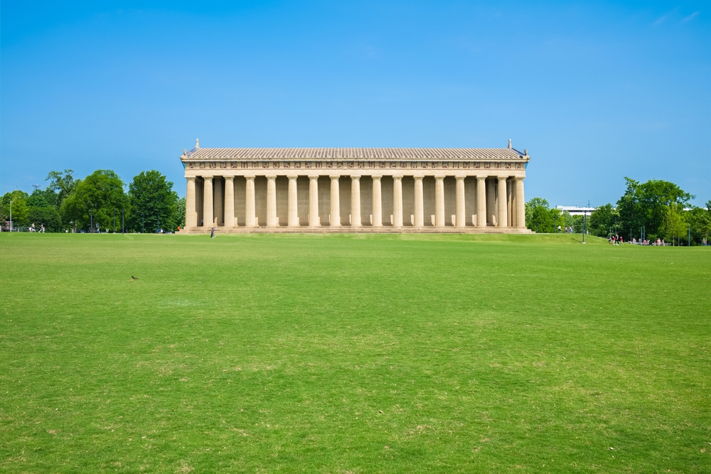 La replica del Partenone nel Centennial Park di Nashville