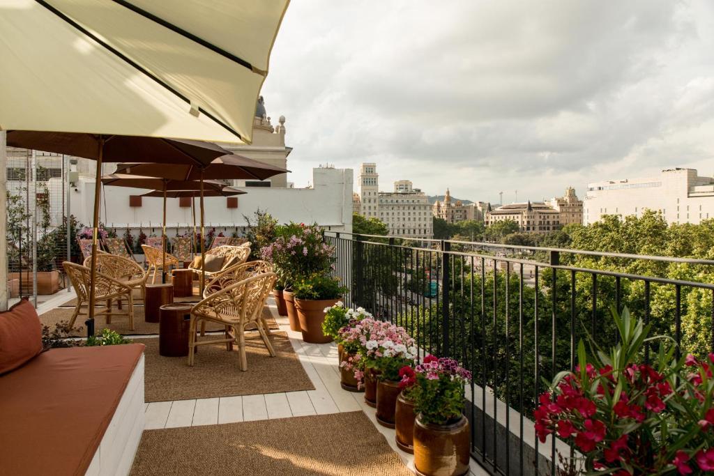 Rooftop bar dello Yurbban Ramblas Boutique Hotel