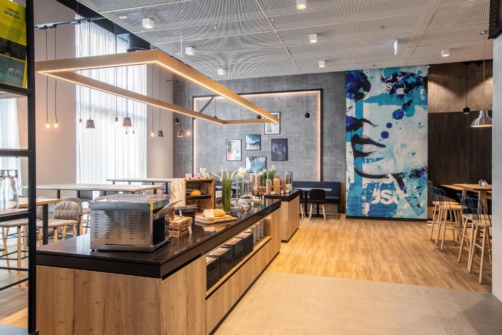 Sala colazioni dell'H2 Hotel Budapest