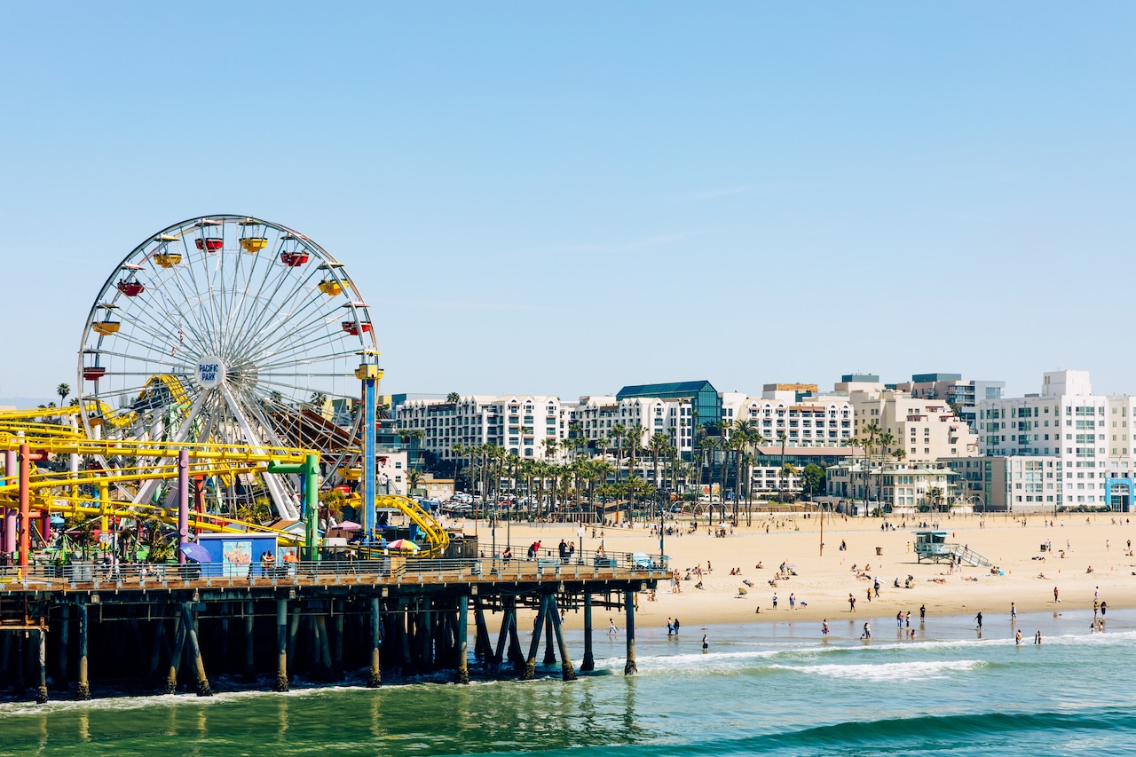 Santa Monica Pier, una delle attrazioni più famose della zona
