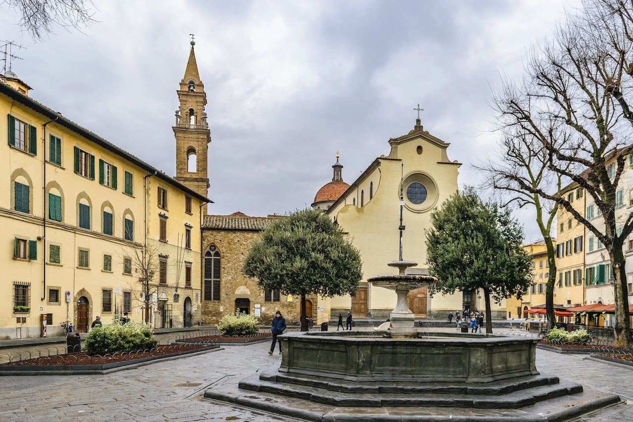 Santo Spirito nel quartiere di Oltrarno a Firenze
