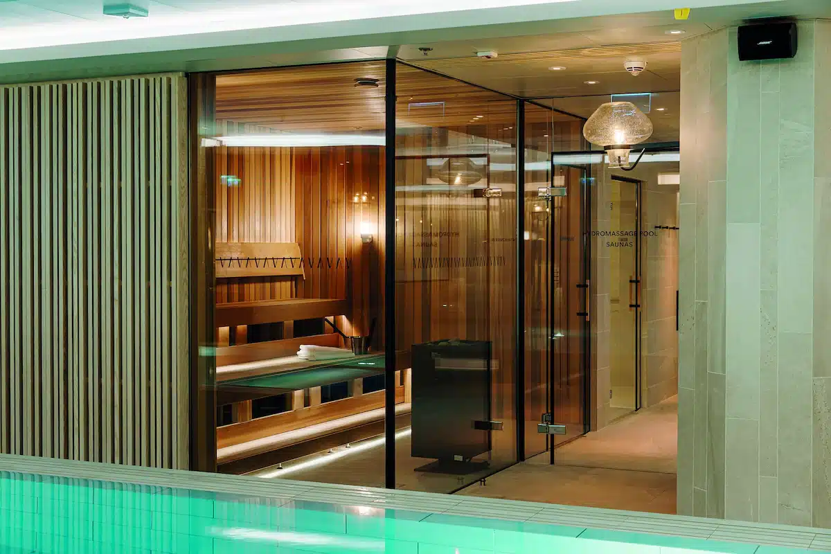 Sauna e area spa dell'hotel