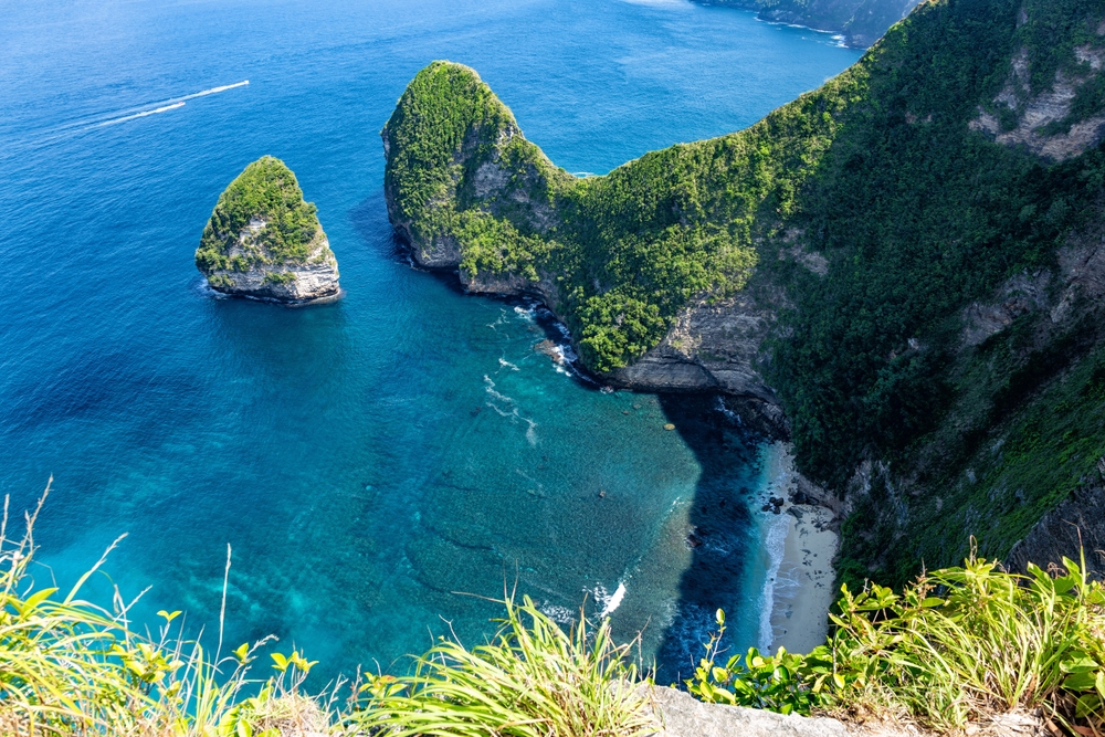 La scogliera di Kelingking Beach a Nusa Penida