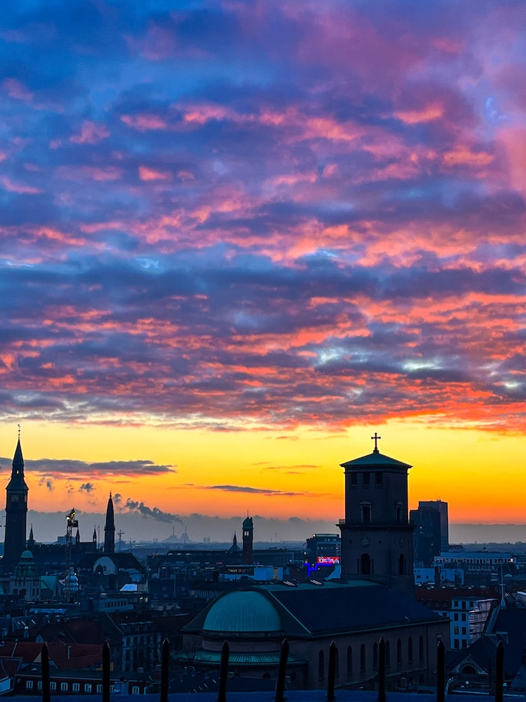 skyline di Copenaghen dalla Torre Rotonda skyline di Copenaghen dalla Torre Rotonda
