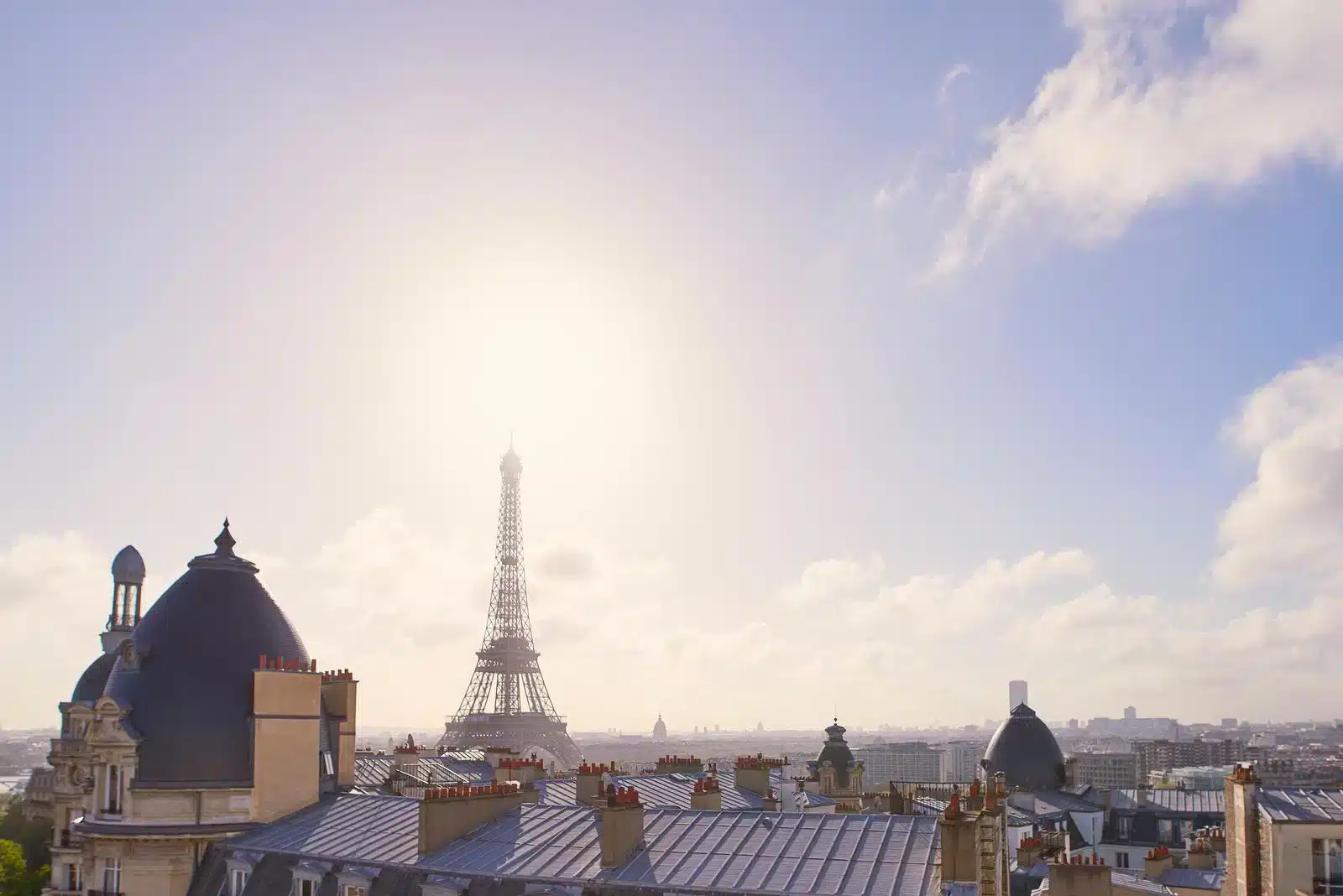 Skyline di Parigi con la Torre Eiffel