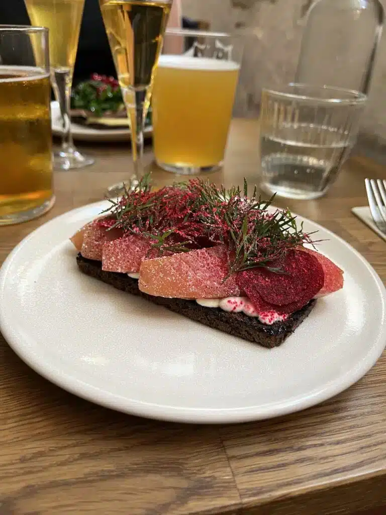 Smørrebrød al salmone a Copenaghen