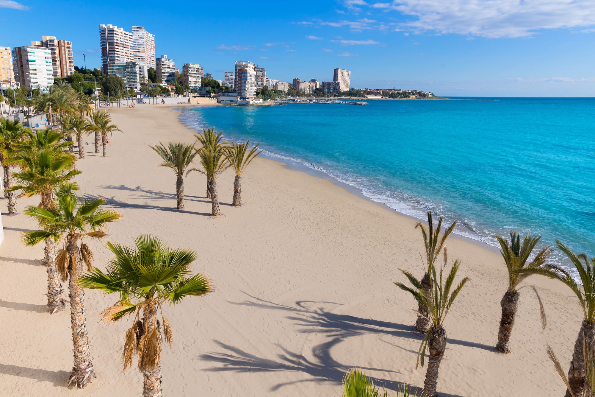 La spiaggia di Playa de San Juan vicino ad Alicante