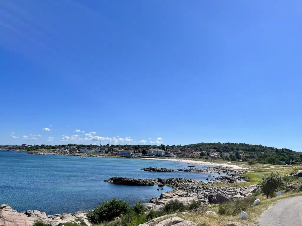 La spiaggia di Sandvig a Bornholm