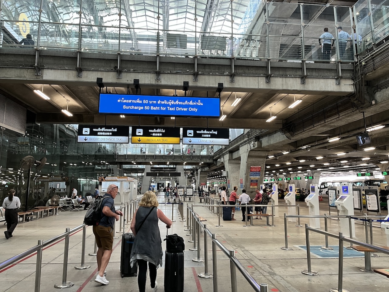 stazione dei taxi all'aeroporto Suvarnabhumi
