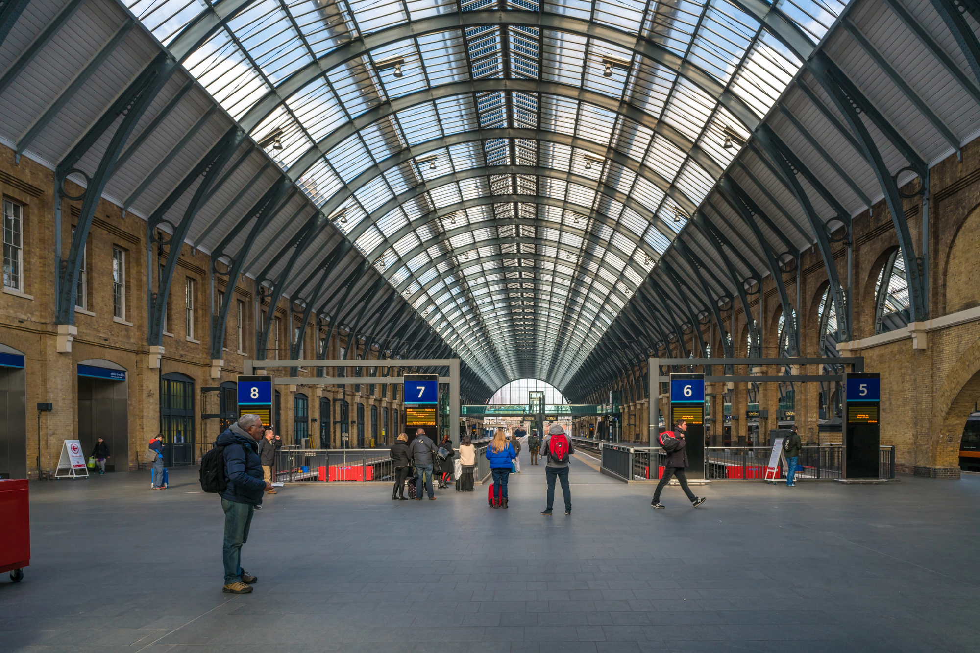 La stazione di St Pancras International a Londra