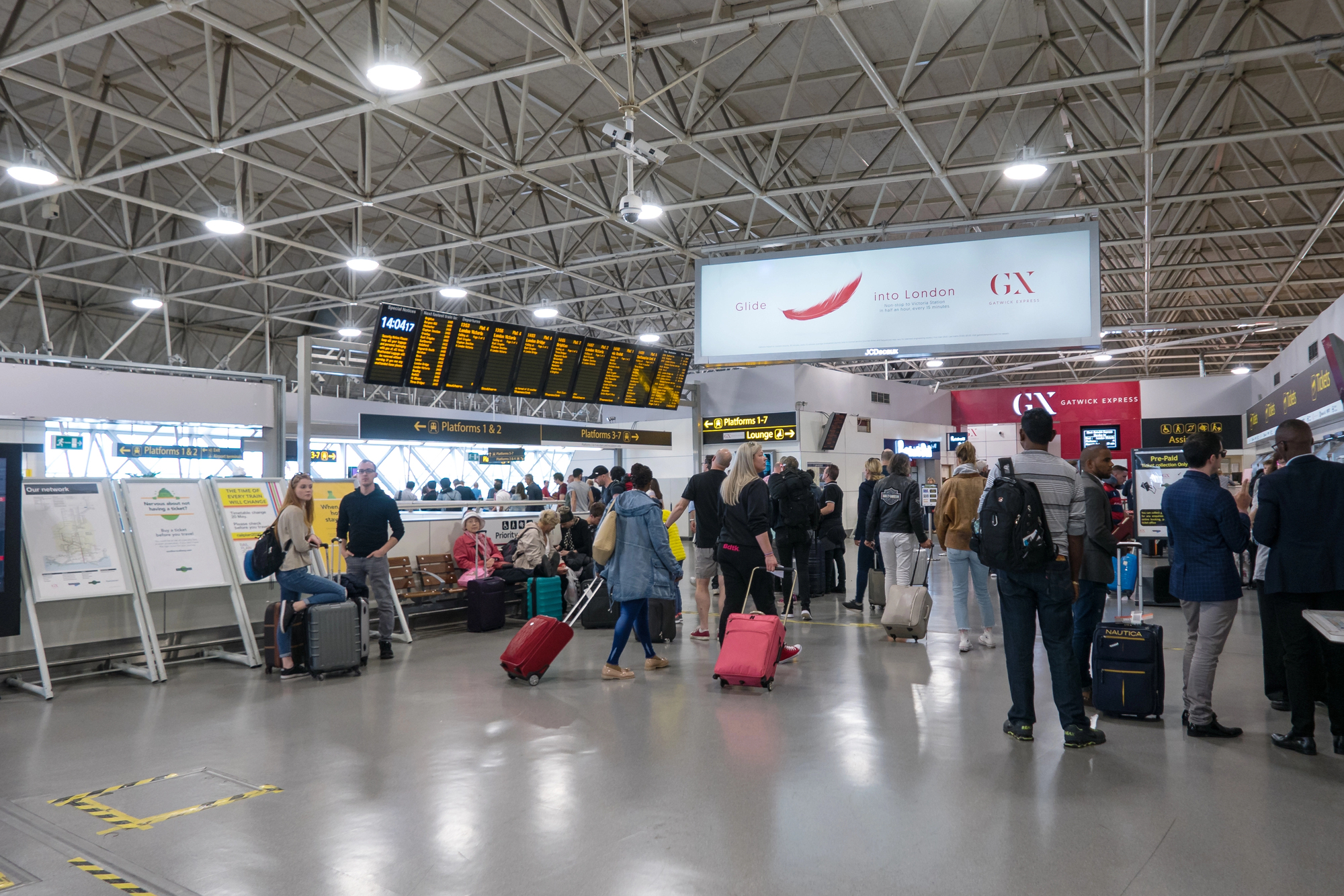 La stazione ferroviaria dell'aeroporto di Gatwick