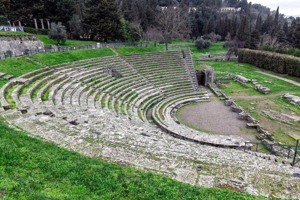Il teatro romano di Fiesole vicino a Firenze