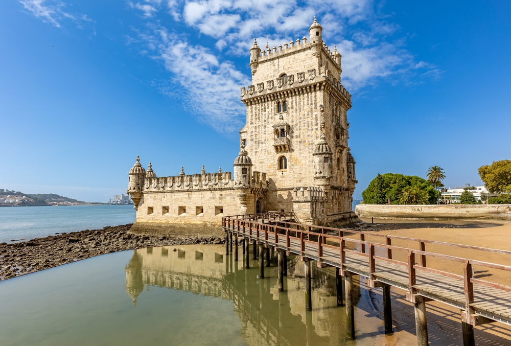 La Torre di Belém sul Tago a Lisbona